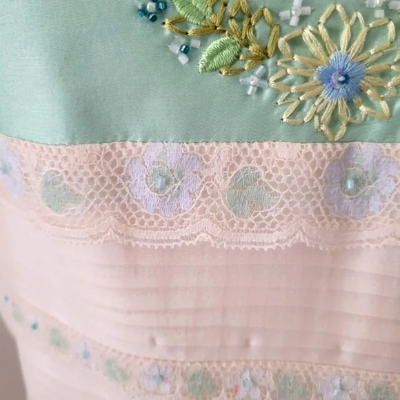 90s Vintage Spenser Jeremy Silk Party Dress NWT Deadstock - Picture 6 of 14